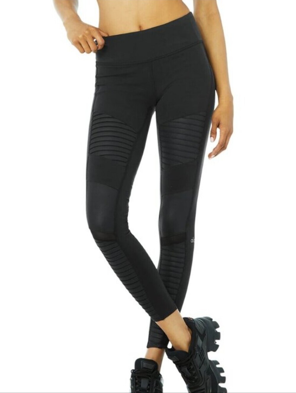 ALO Yoga Black Moto Legging Size S